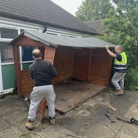 Shed removal